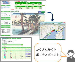 ヘルスアップWeb サービス ウォーキングラリー